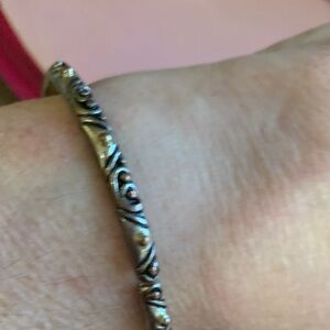 Sterling Silver Filigree Women's Bracelet - Silver